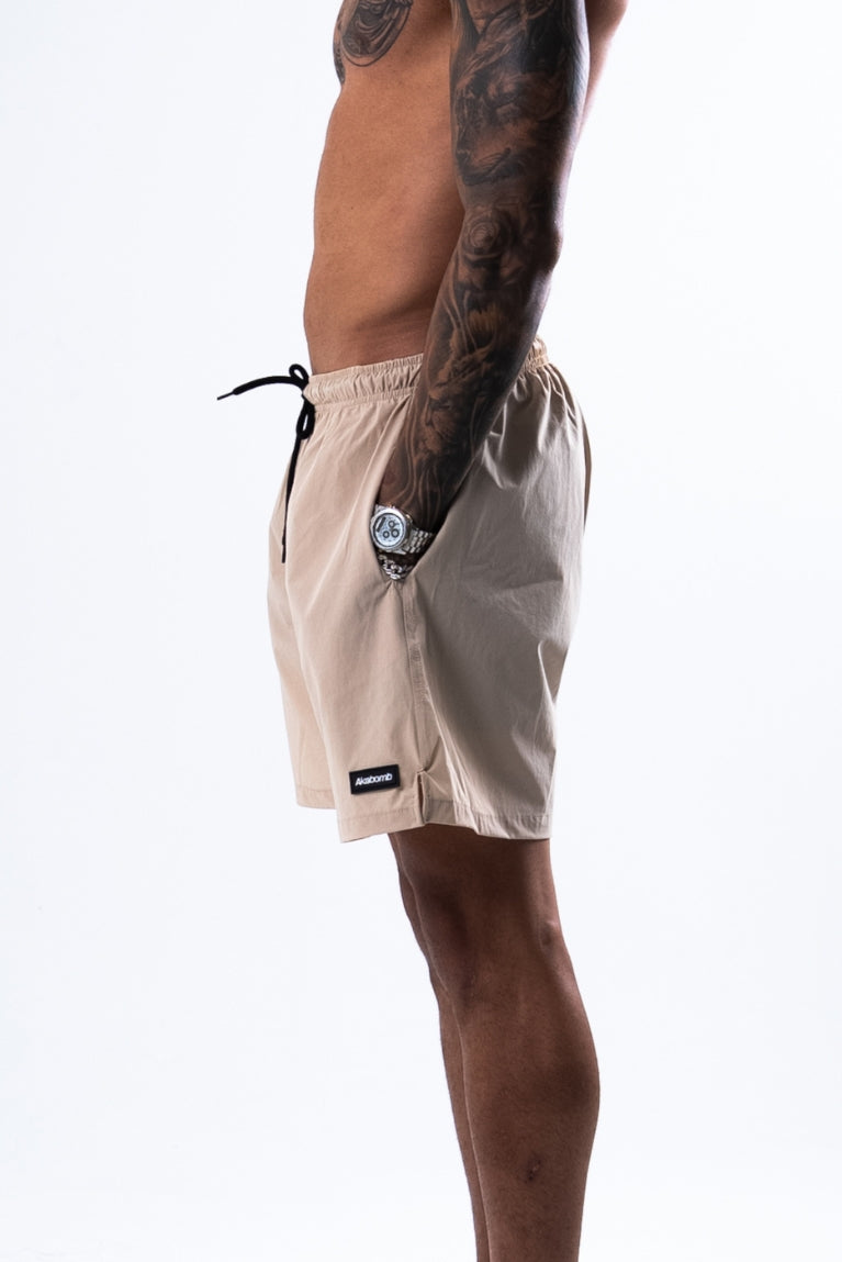 Shorts Basic Patch Beige