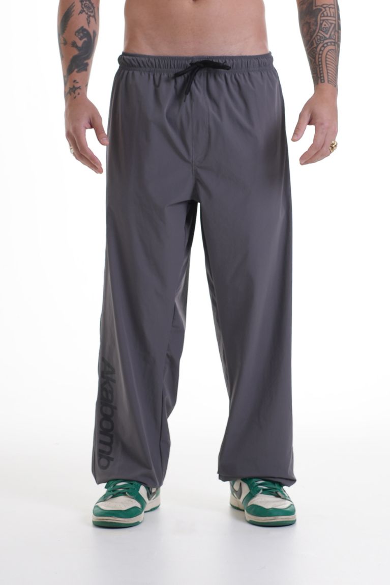 Tactel Pants Basic Logo Gray