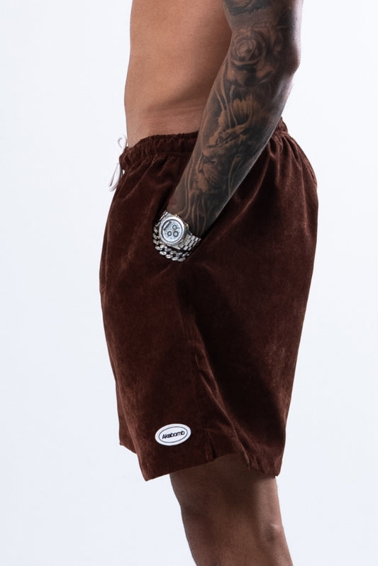 Shorts Cotelê Brown
