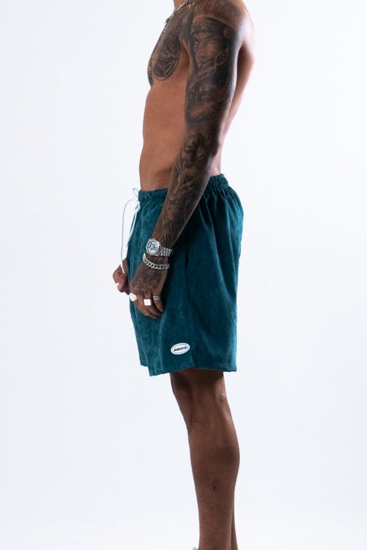 Shorts Cotelê Teal