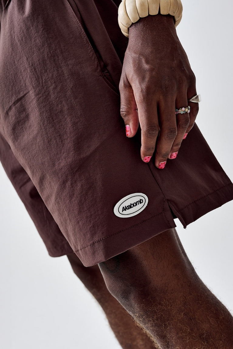 Shorts Basic Patch Brown