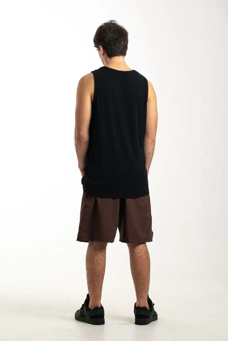 Tank Top Basic Patch A Black