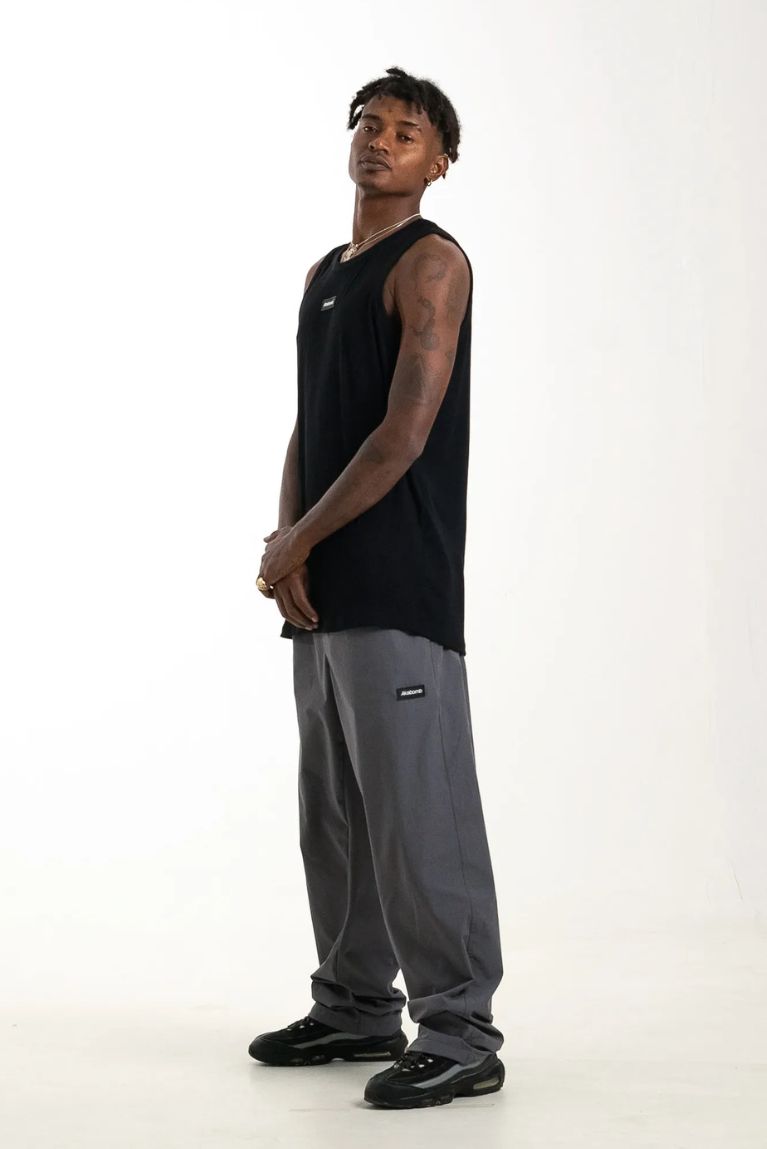 Tank Top Basic Patch Black