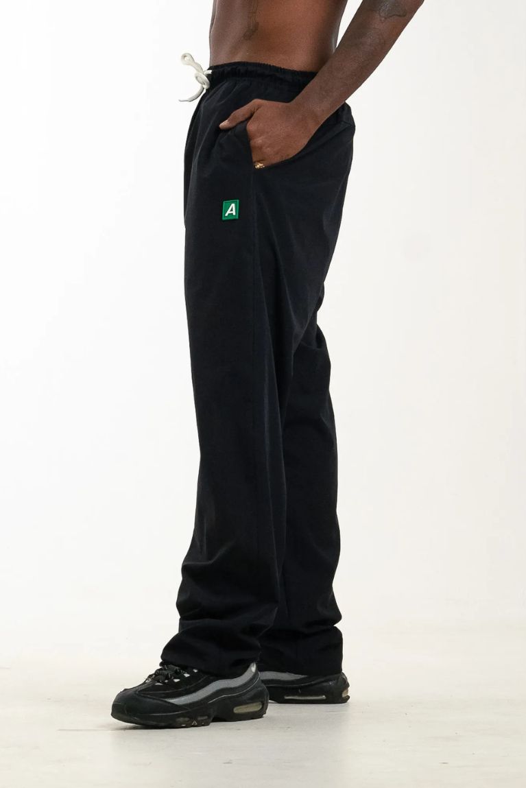 Tactel Pants Basic Patch A Black