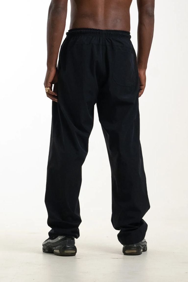 Tactel Pants Basic Patch A Black