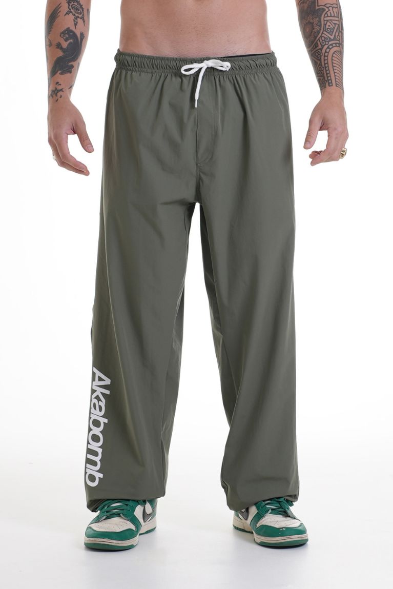 Tactel Pants Basic Logo Green