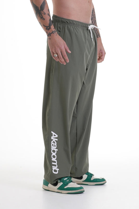 Tactel Pants Basic Logo Green