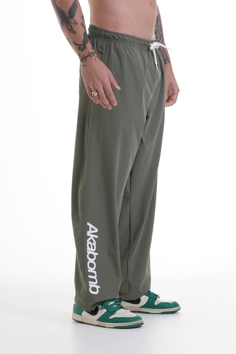 Tactel Pants Basic Logo Green