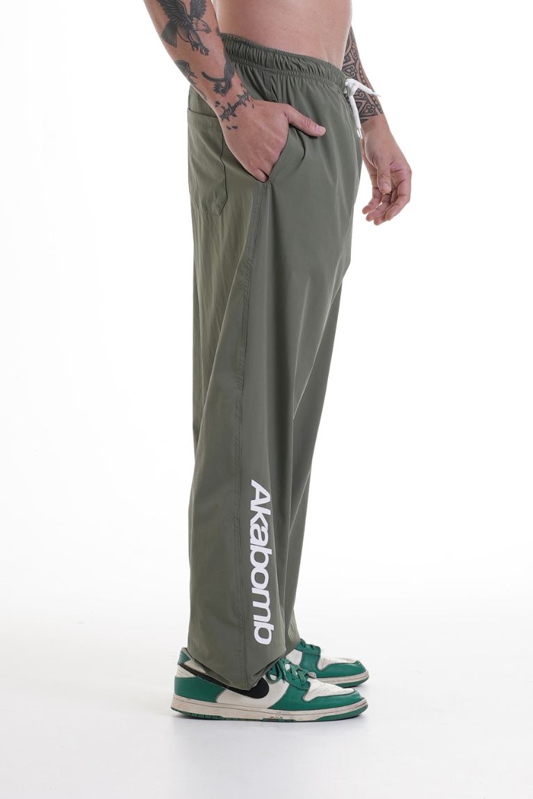 Tactel Pants Basic Logo Green