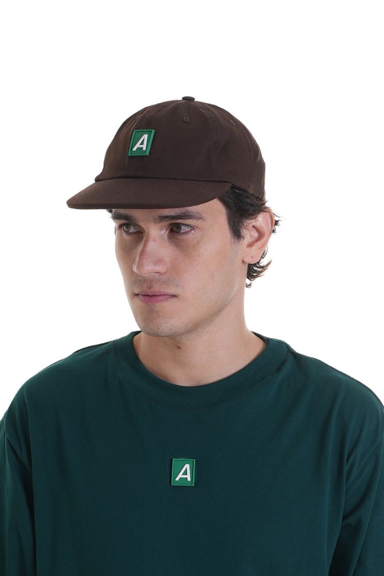 Six Panel Basic Patch A Brown
