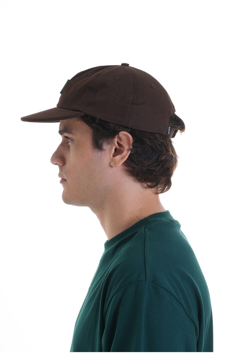 Six Panel Basic Patch A Brown