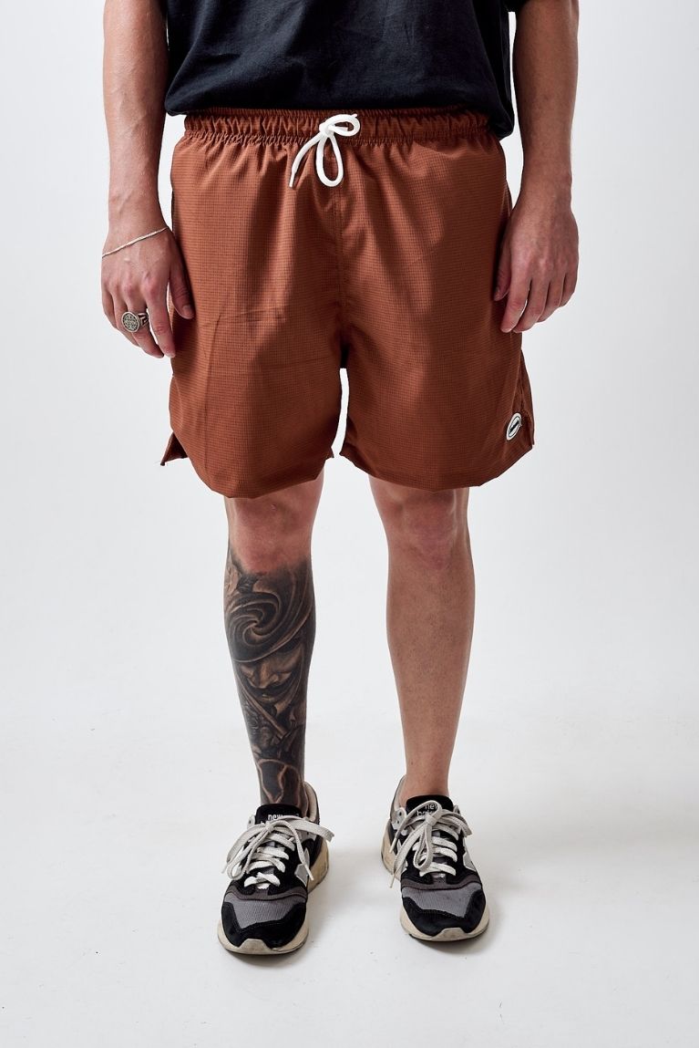 Shorts Basic Patch Cognac