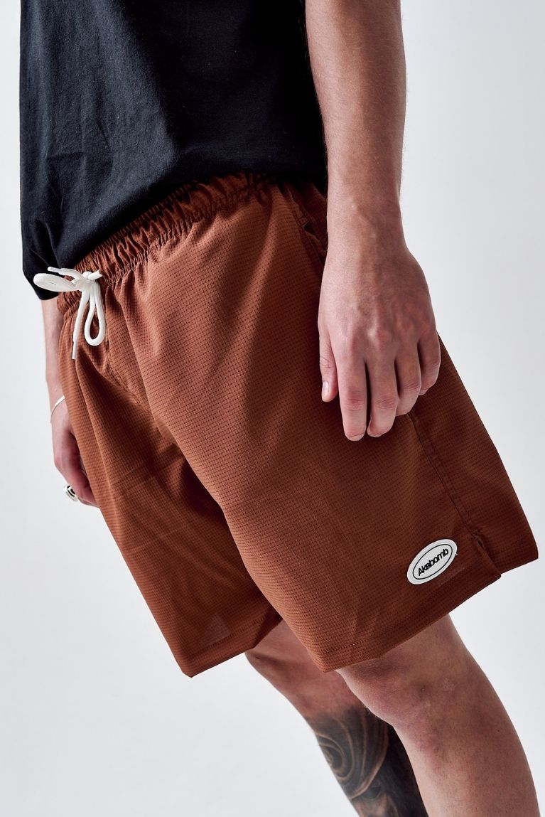 Shorts Basic Patch Cognac