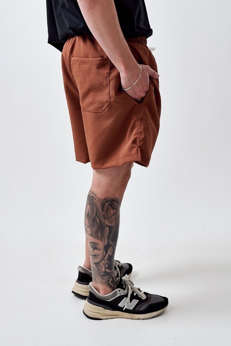 Shorts Basic Patch Cognac