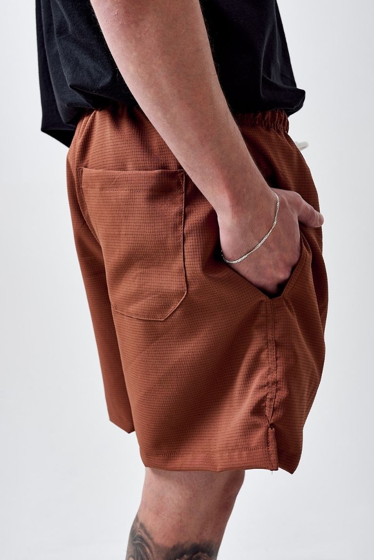 Shorts Basic Patch Cognac