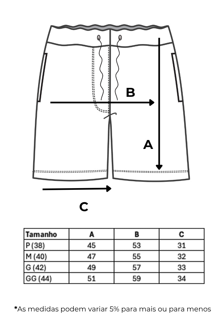 Shorts Basic Patch Cognac