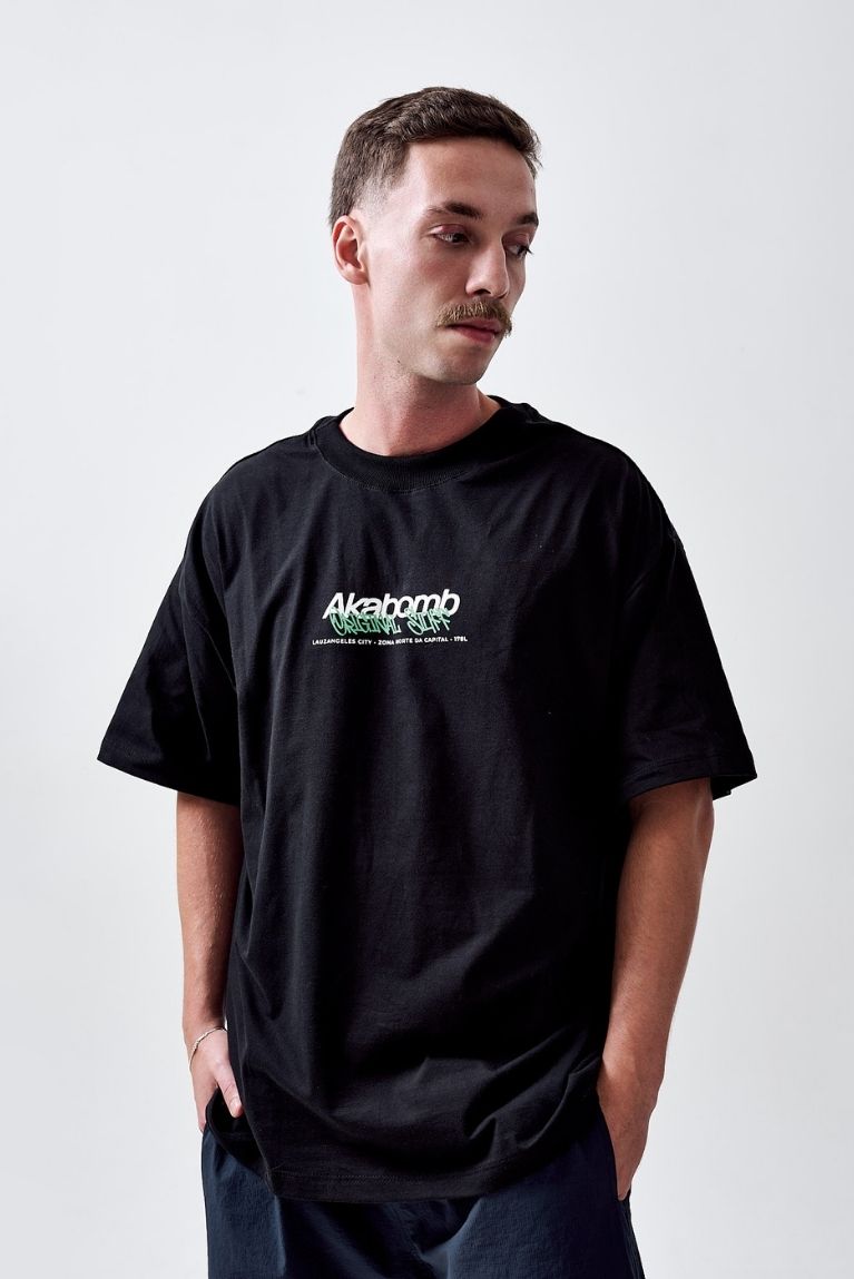 Tee Original Stuff Black Boxy
