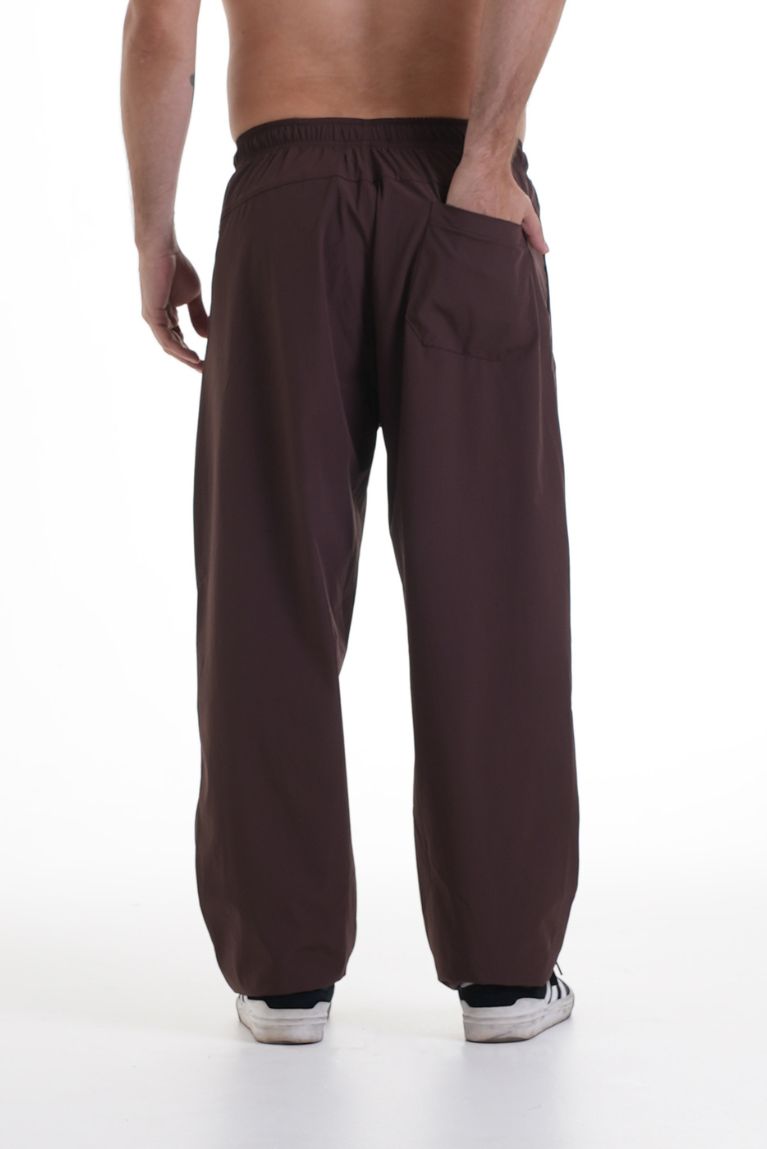 Tactel Pants Basic Logo Brown