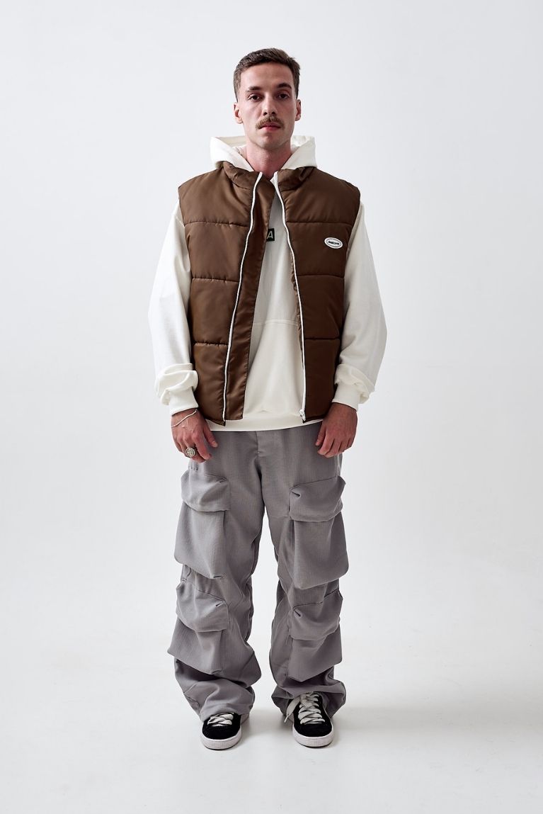 Puffer Vest Brown