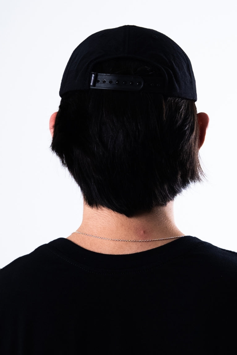 Six Panel Basic Logo Black