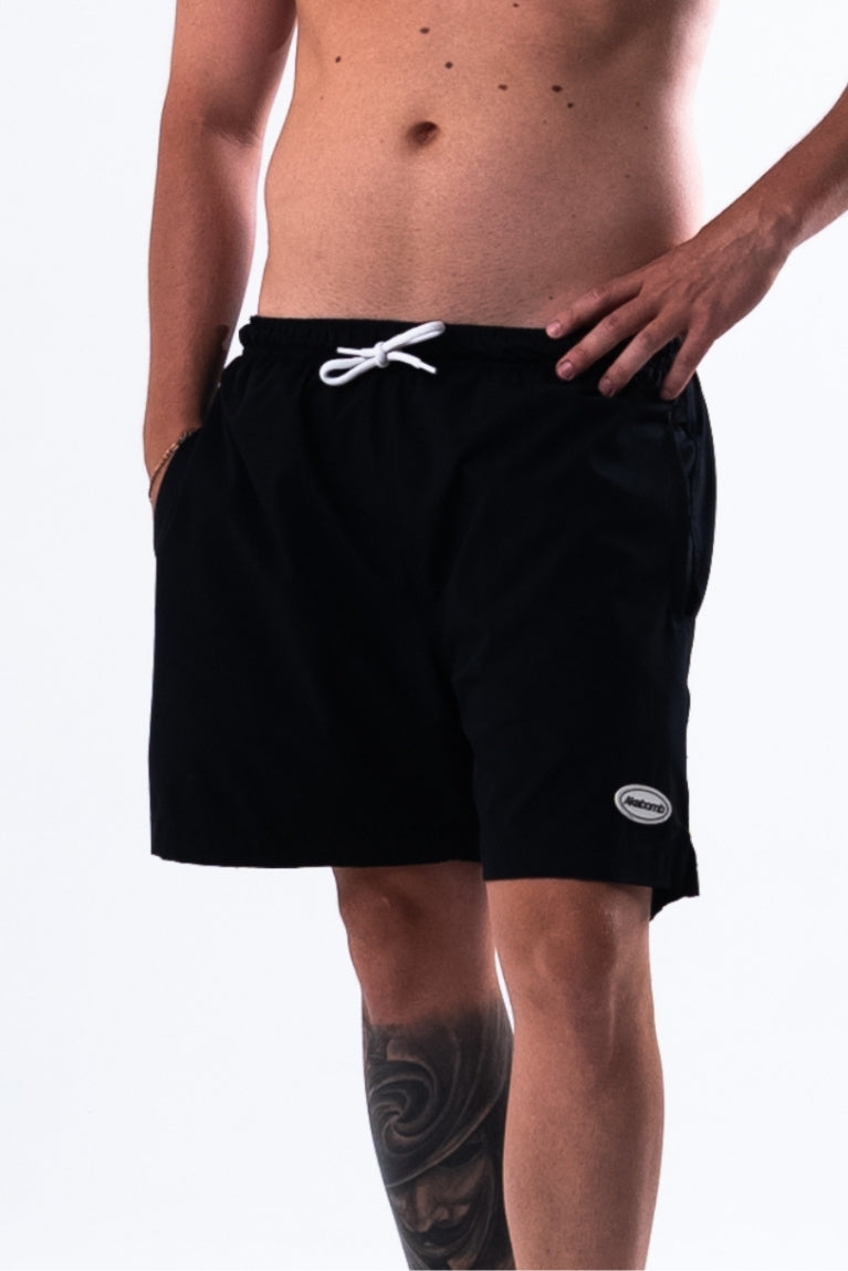 Shorts Basic Patch Black White