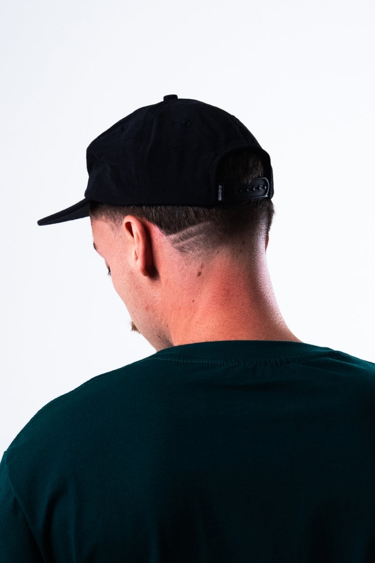 Six Panel Basic Patch A Black