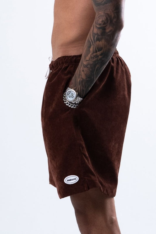 Shorts Cotelê Brown