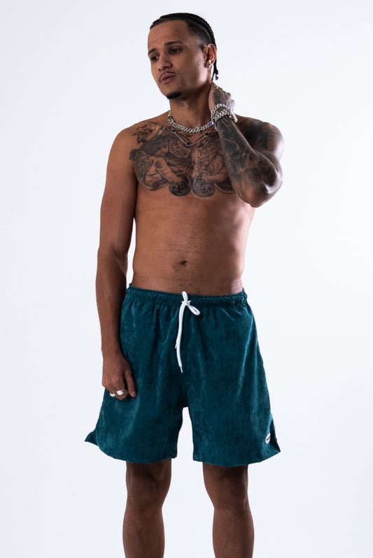 Shorts Cotelê Teal