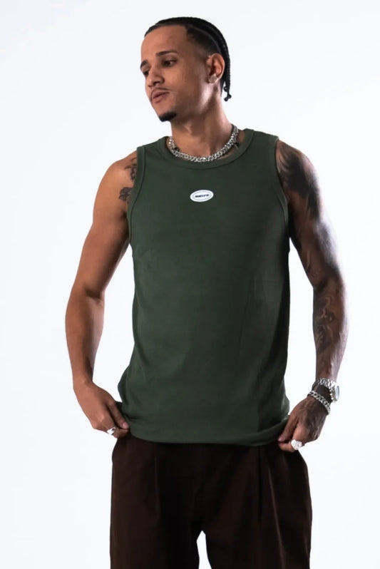 Tank Top Basic Patch Green