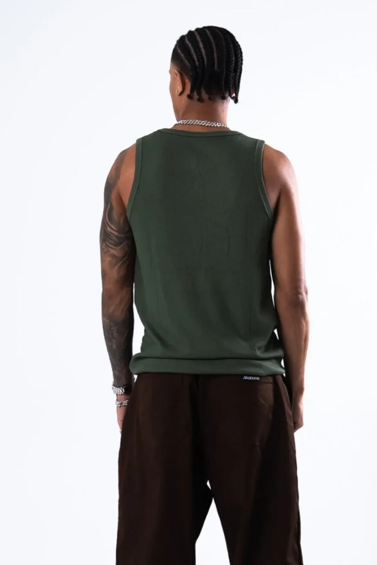 Tank Top Basic Patch Green