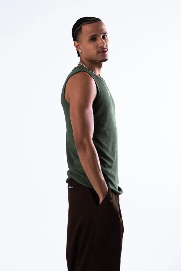 Tank Top Basic Patch Green