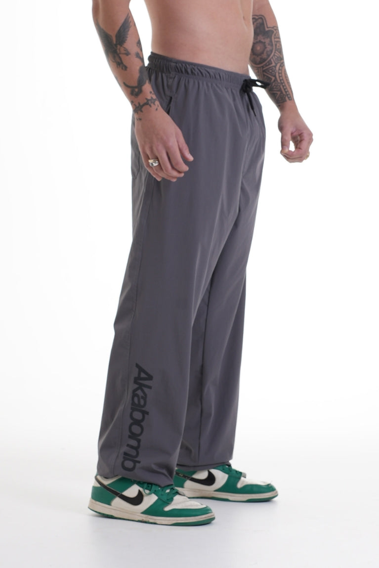 Tactel Pants Basic Logo Gray