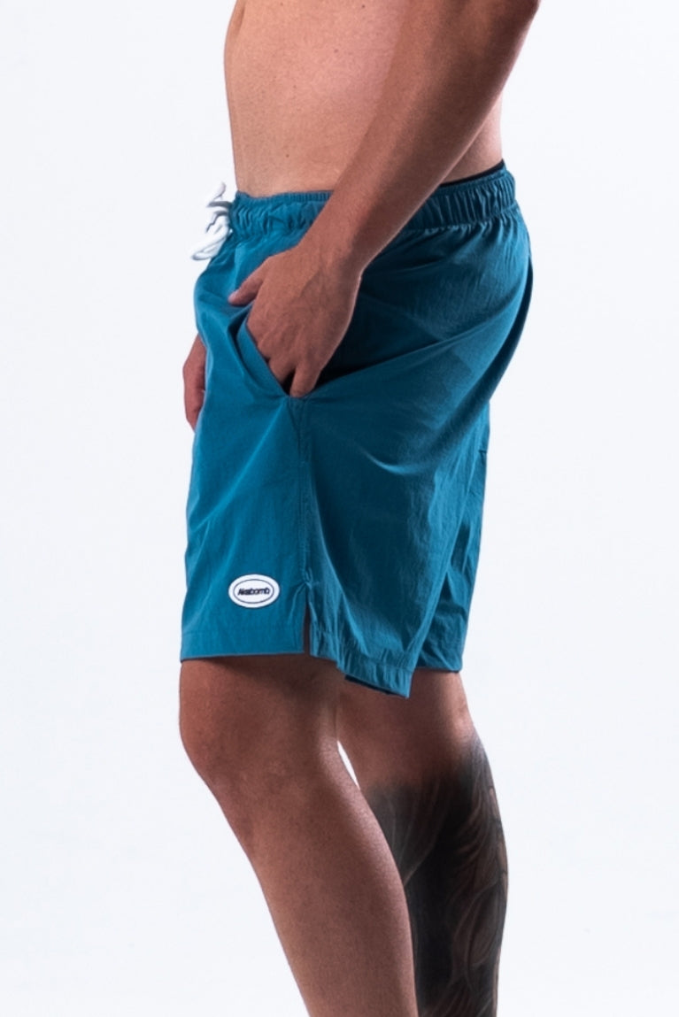 Shorts Basic Patch Teal
