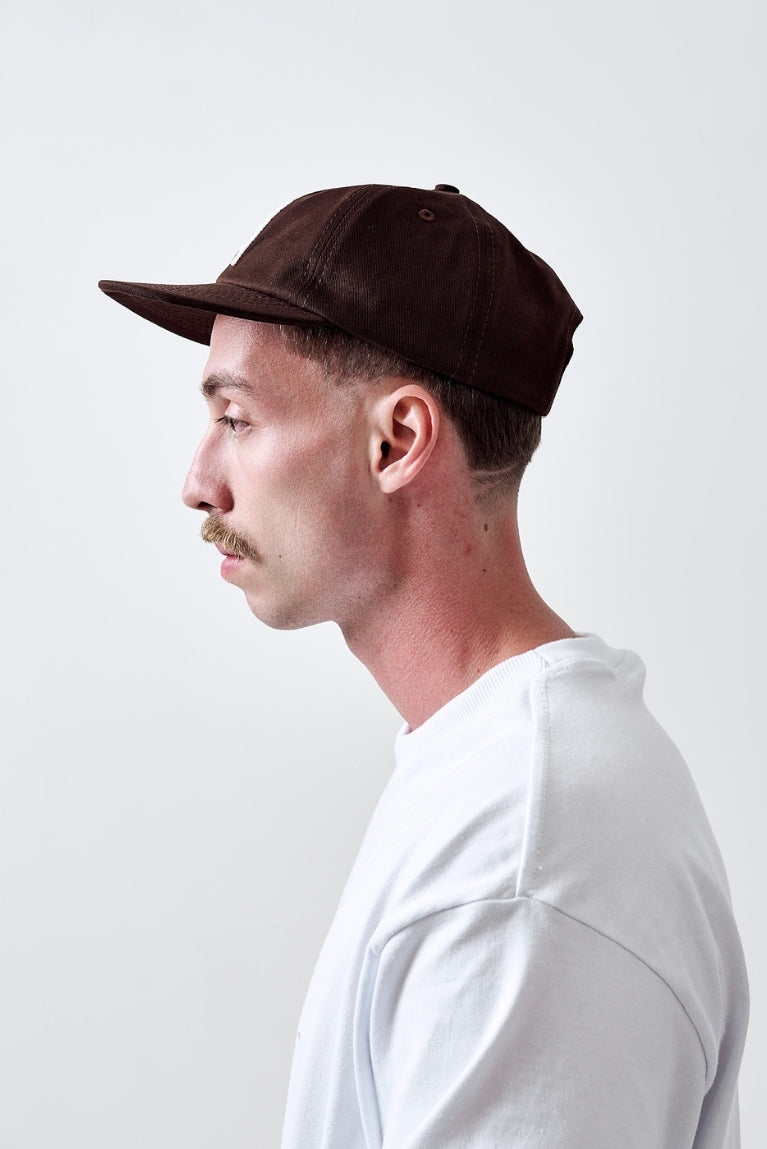 Six Panel Basic A Off Brown