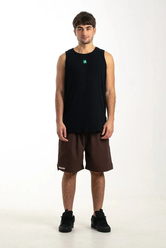 Tank Top Basic Patch A Black