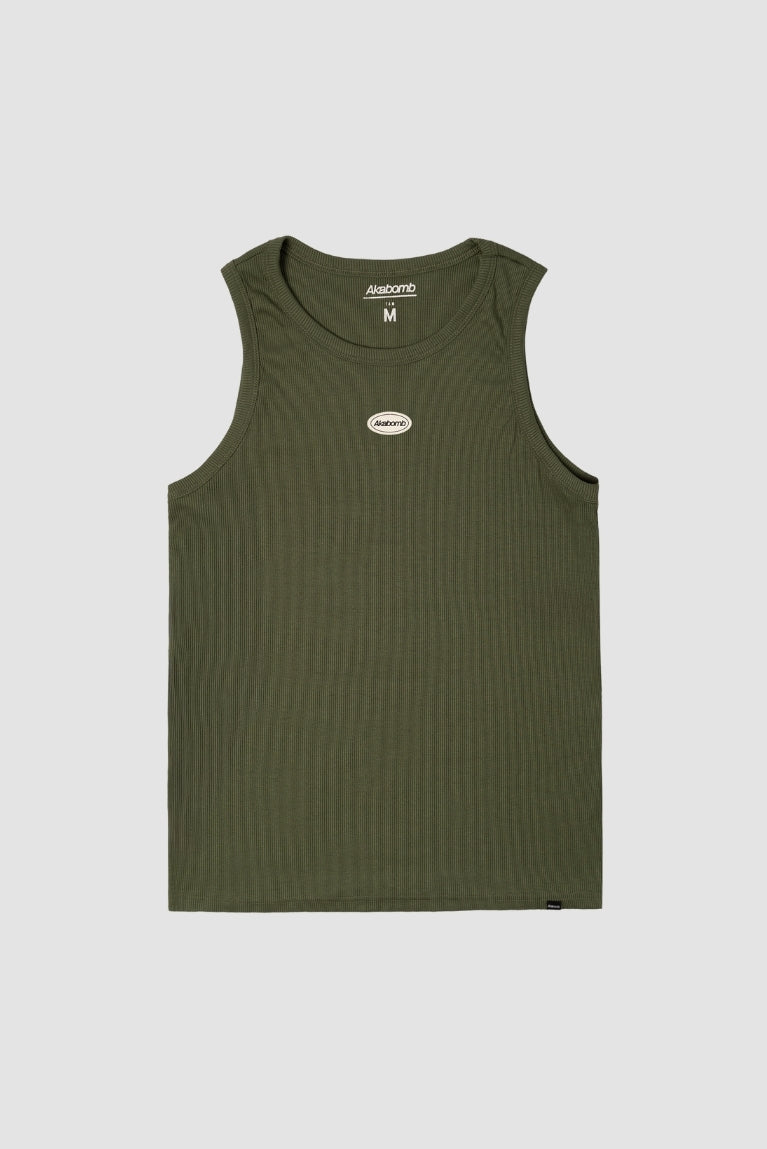 Tank Top Basic Patch Green