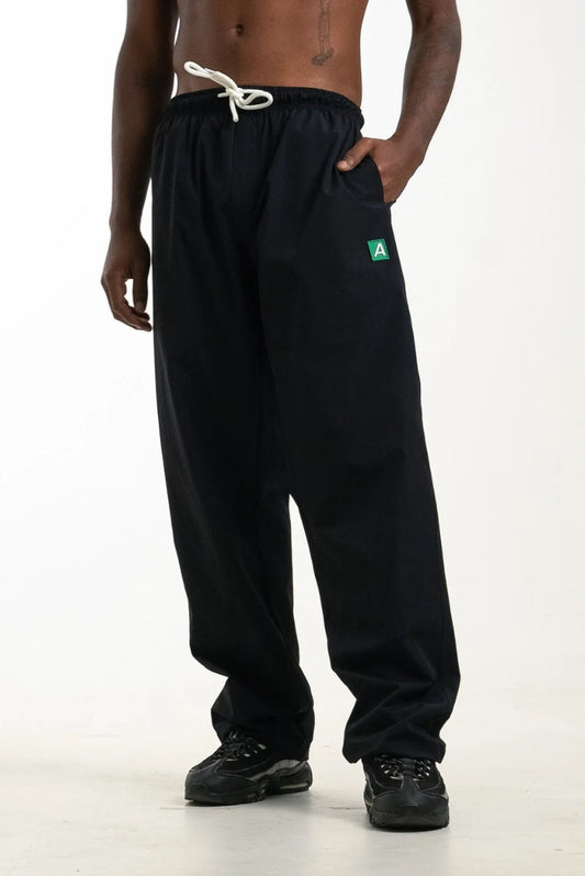 Tactel Pants Basic Patch A Black