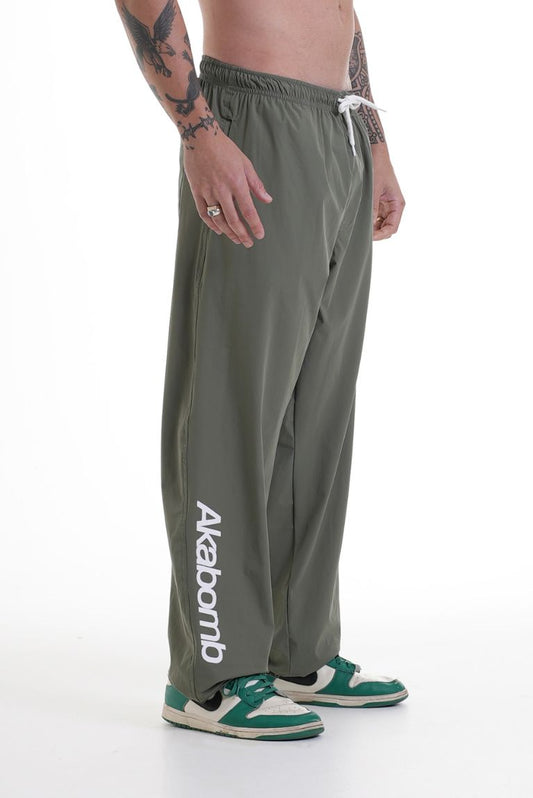 Tactel Pants Basic Logo Green