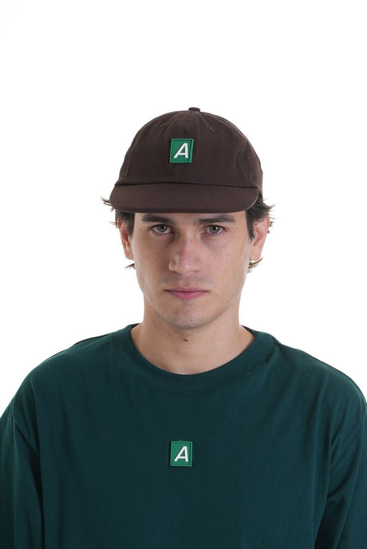 Six Panel Basic Patch A Brown
