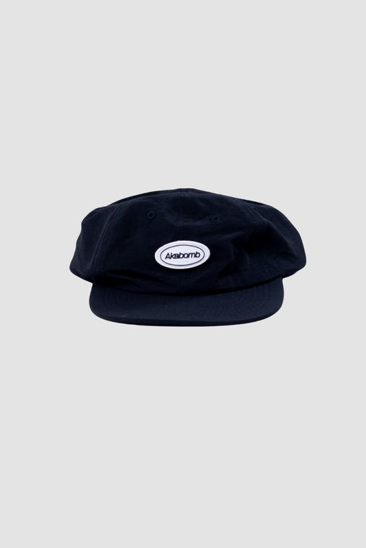 Six Panel Basic Logo Black