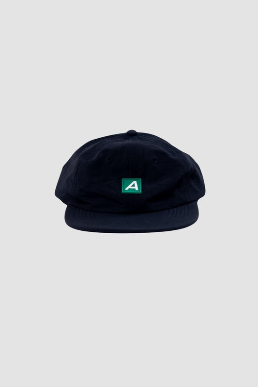 Six Panel Basic Patch A Black