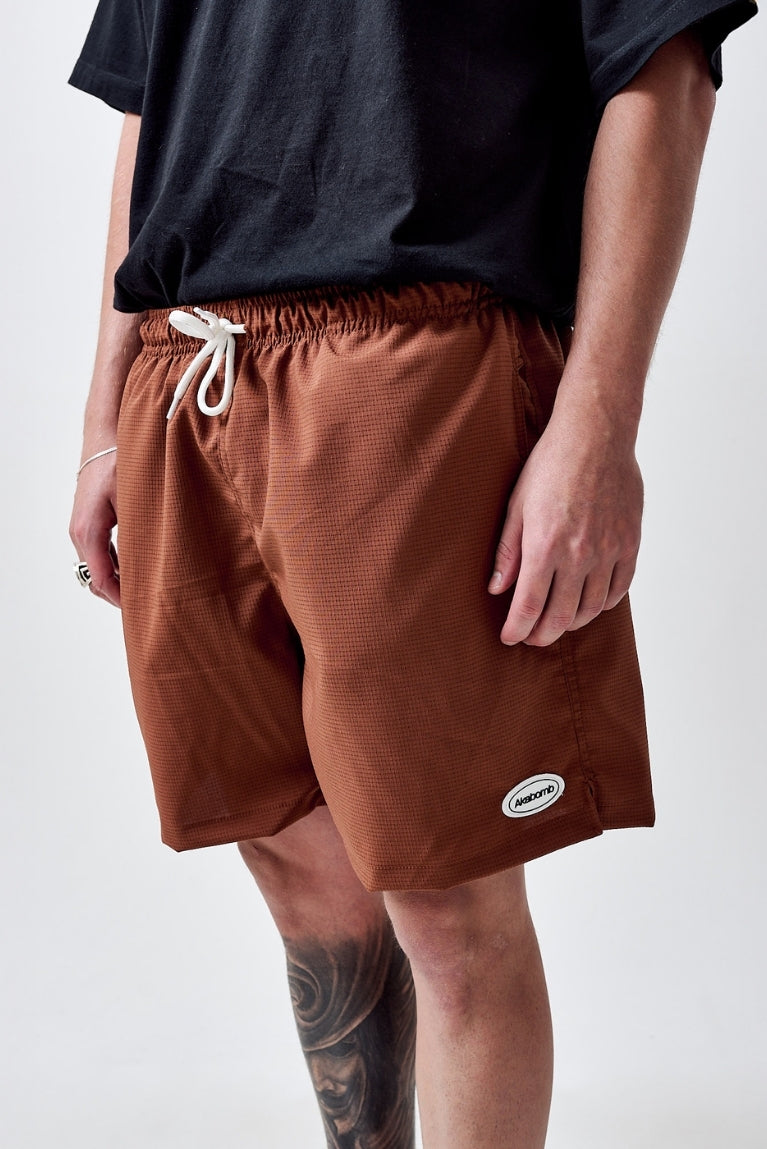Shorts Basic Patch Cognac