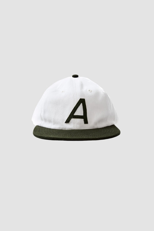 Six Panel Basic A Off Green