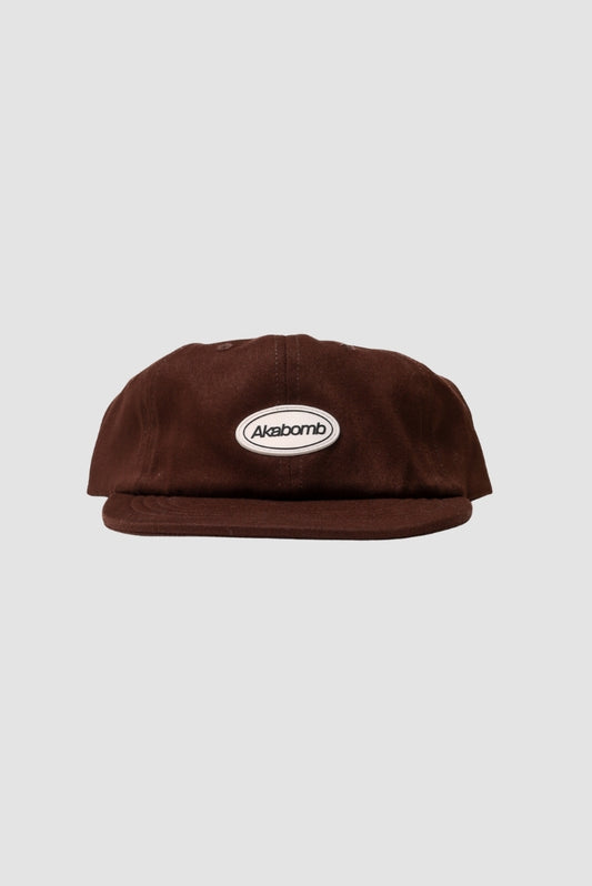 Six Panel Basic Logo Brown