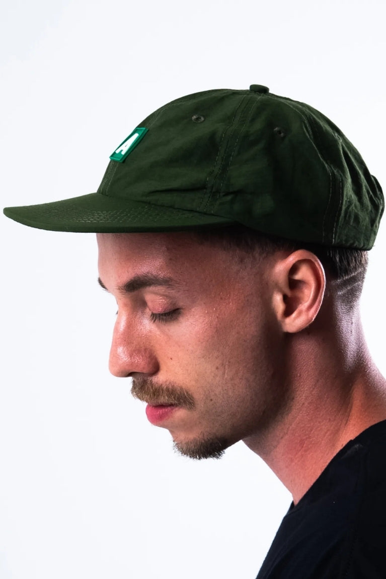 Six Panel Basic Patch A Green