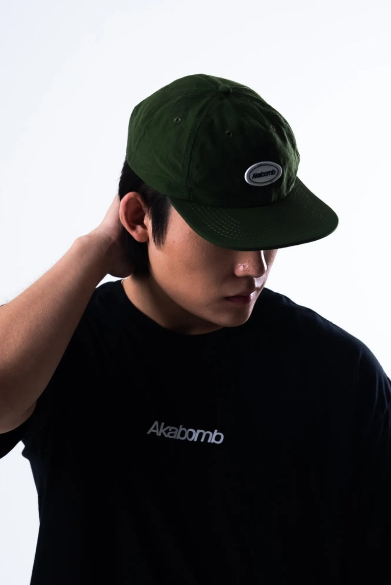 Six Panel Basic Patch Green