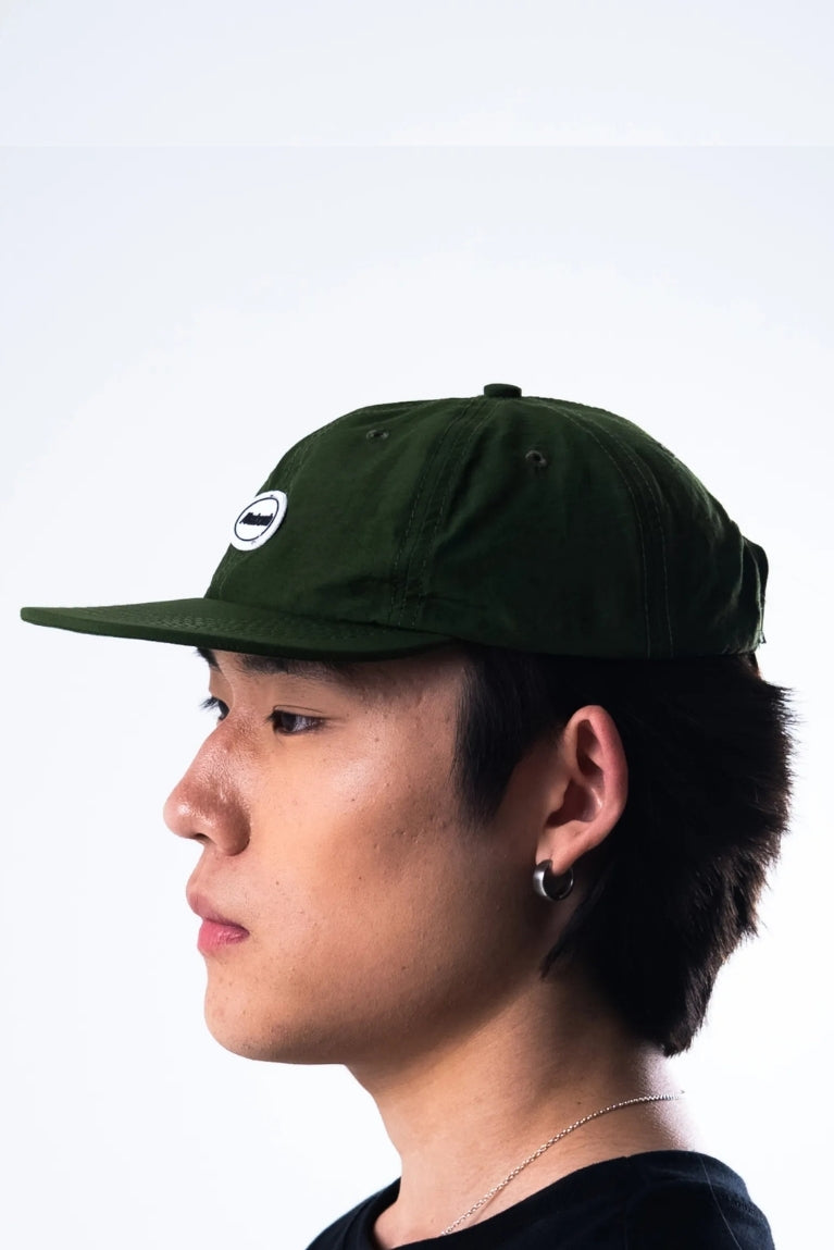 Six Panel Basic Patch Green