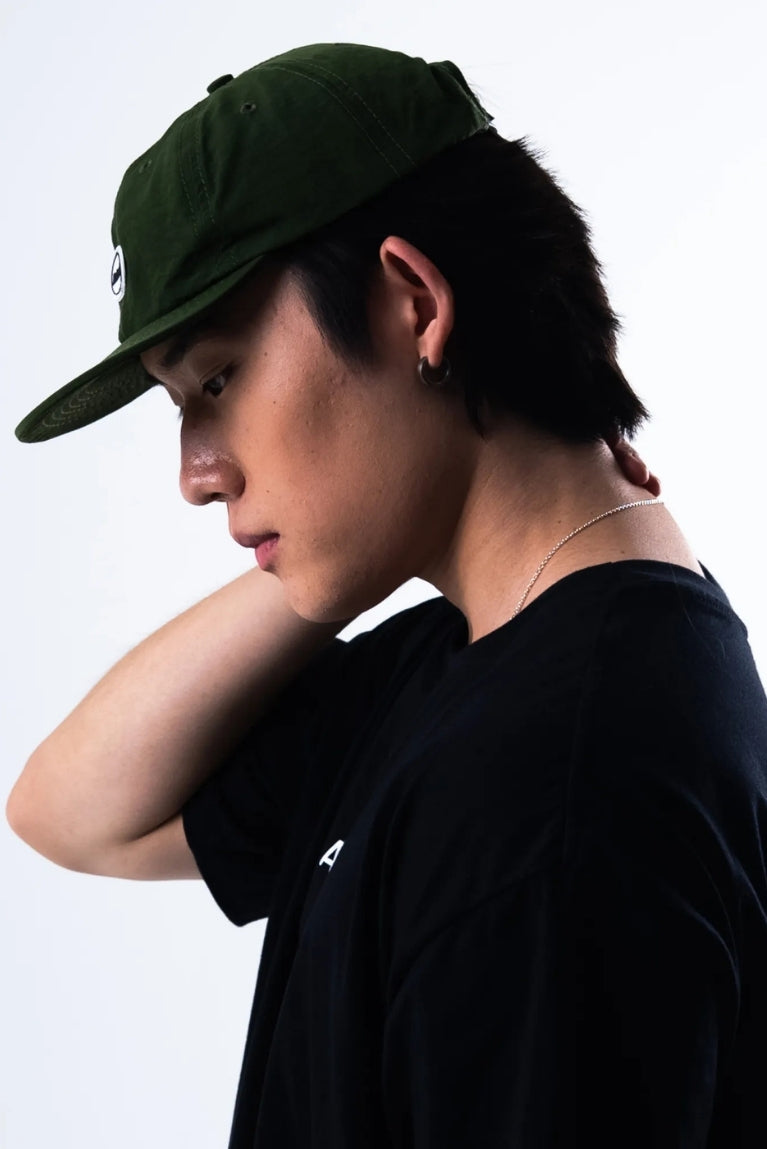 Six Panel Basic Patch Green