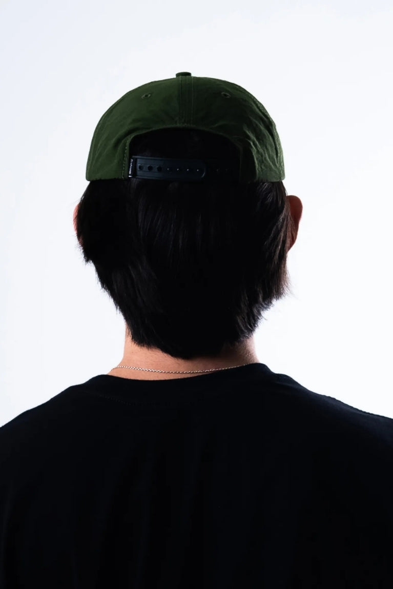 Six Panel Basic Patch Green