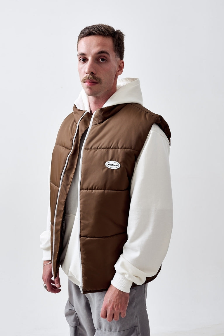 Puffer Vest Brown